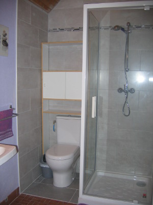 Holiday house for family with baby and children in Crozon - shower room