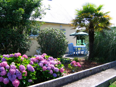 Holiday house for family with baby and children in Crozon - the terrace